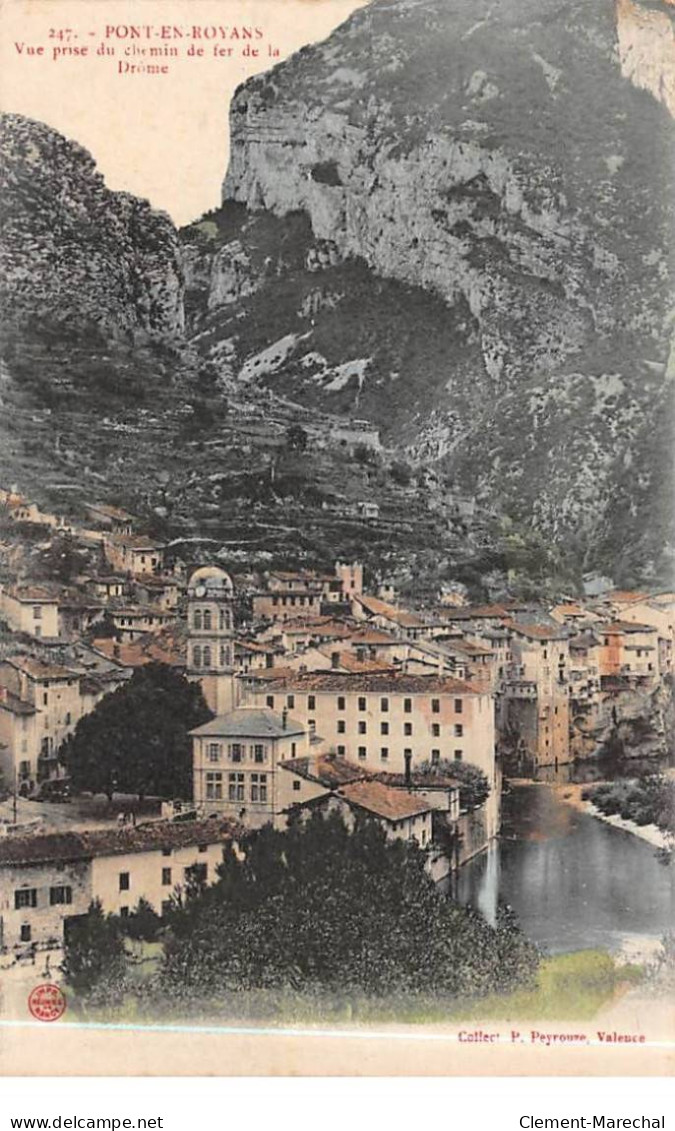 PONT EN ROYANS - Vue Prise Du Chemin De Fer De La Drôme - Très Bon état - Pont-en-Royans