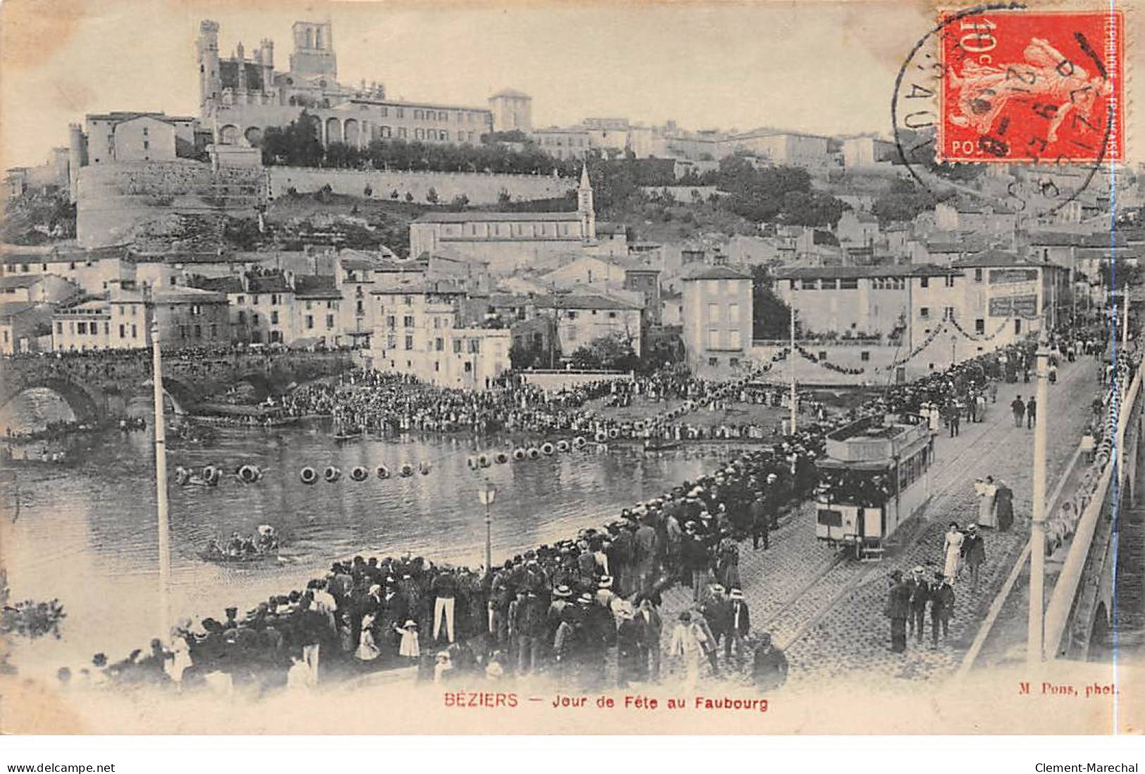 BEZIERS - Jour De Fête Au Faubourg - Très Bon état - Beziers