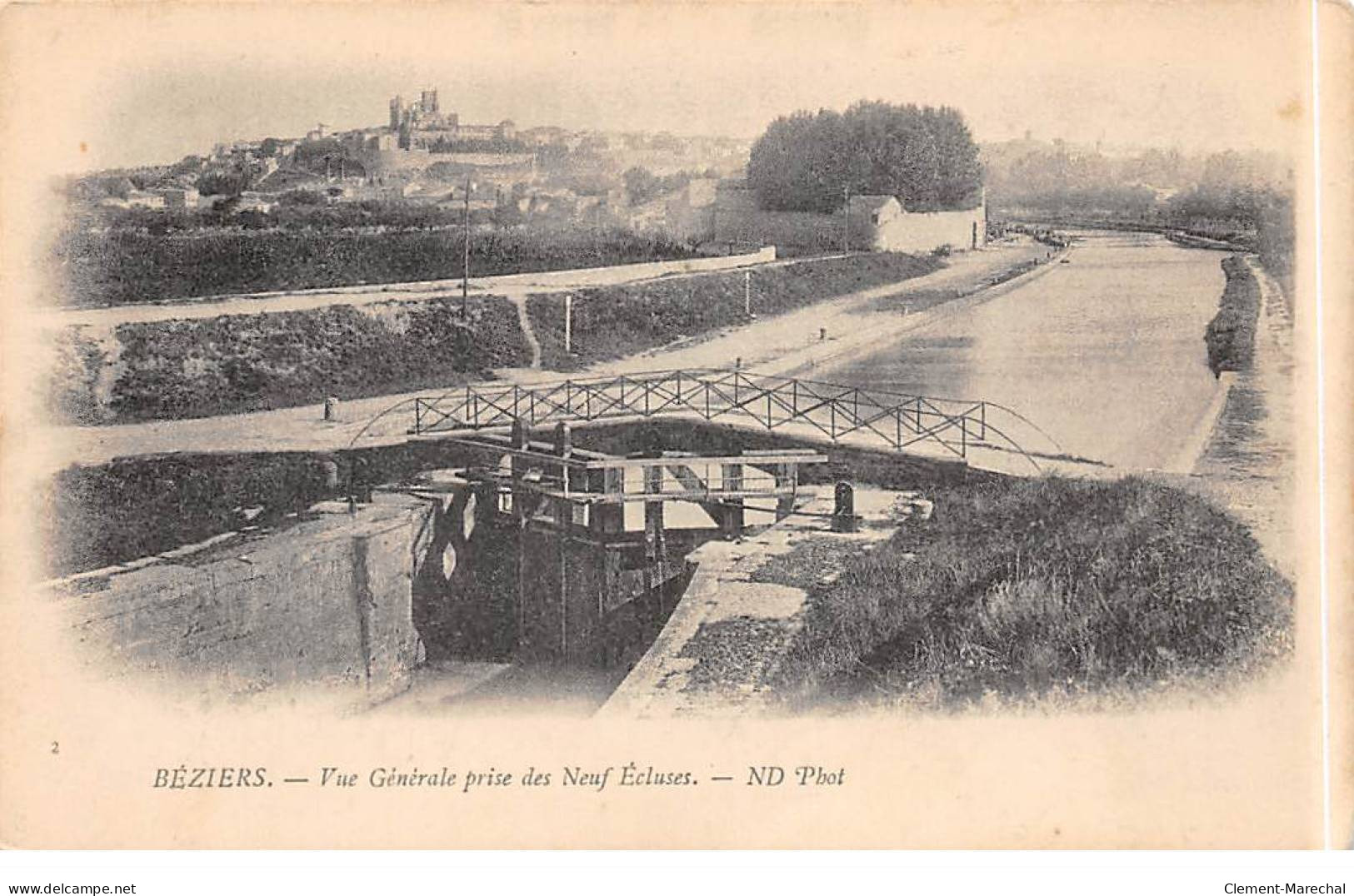 BEZIERS - Vue Générale Prise Des Neuf Ecluses - Très Bon état - Beziers