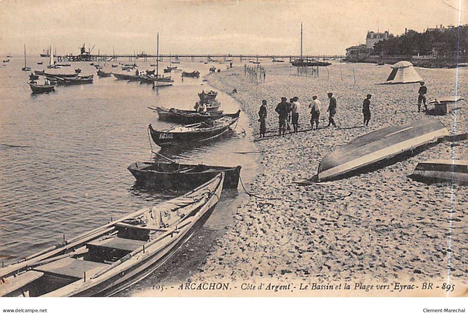 ARCACHON - Le Bassin Et La Plage Vers Eyrac - Très Bon état - Arcachon