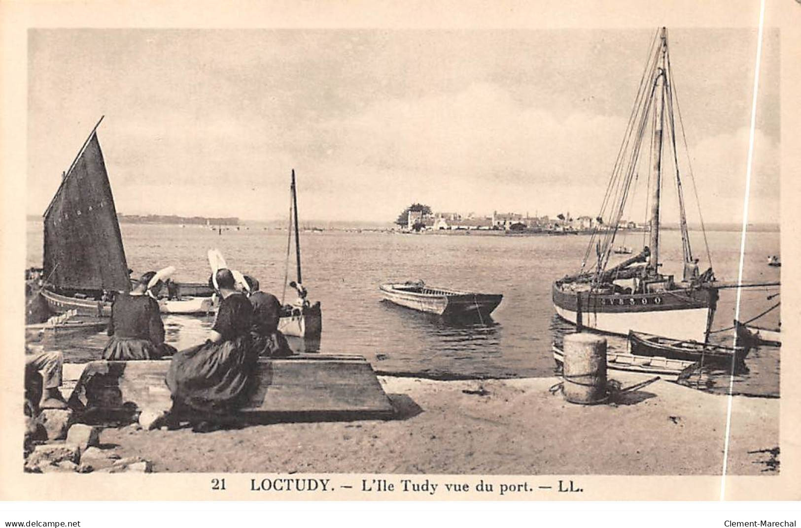 LOCTUDY - L'Ile Tudy Vue Du Port - Très Bon état - Loctudy