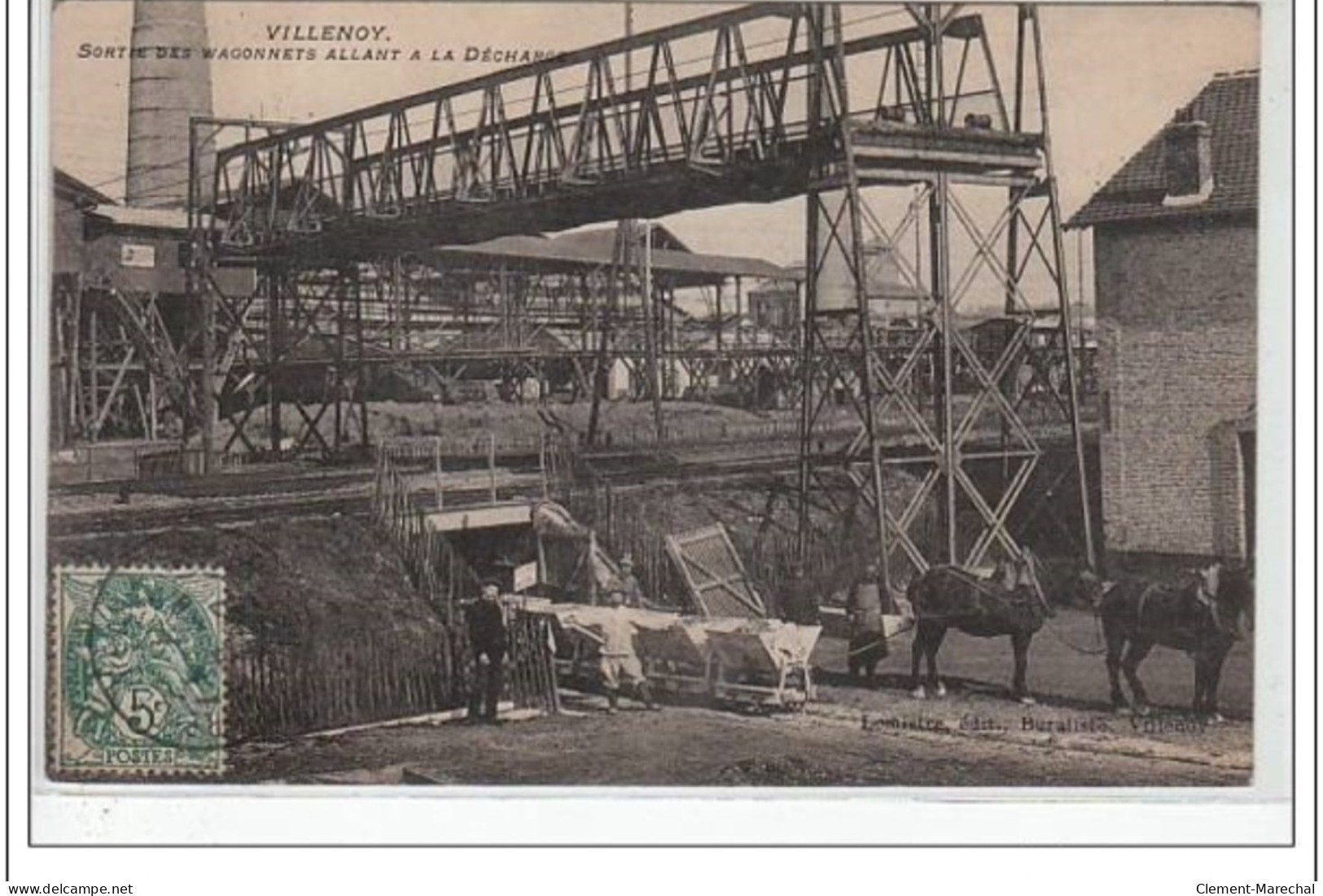 VILLENOY : Sortie Des Wagonnets Allant A La Décharge - Très Bon état - Villenoy