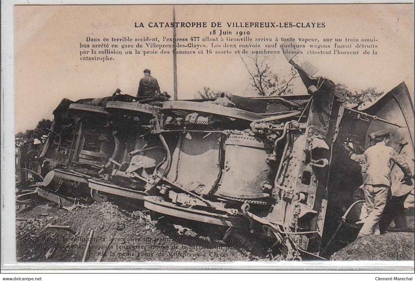 VILLEPREUX LES CLAYES : 18 Juin 1910 - Après La Collision - Très Bon état - Villepreux