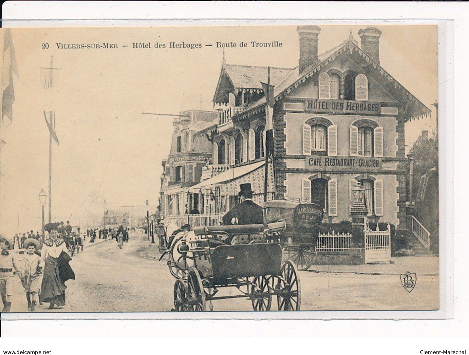 VILLERS-sur-MER : Hôtel Des Herbages, Route De Trouville - Très Bon état - Villers Sur Mer
