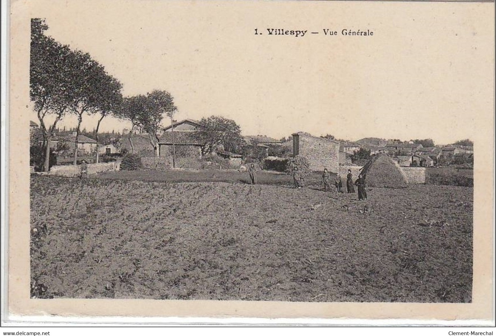 VILLESPY : Vue Générale - La Source - Le Lavoir - CARTE DOUBLE - Très Bon état - Sonstige & Ohne Zuordnung