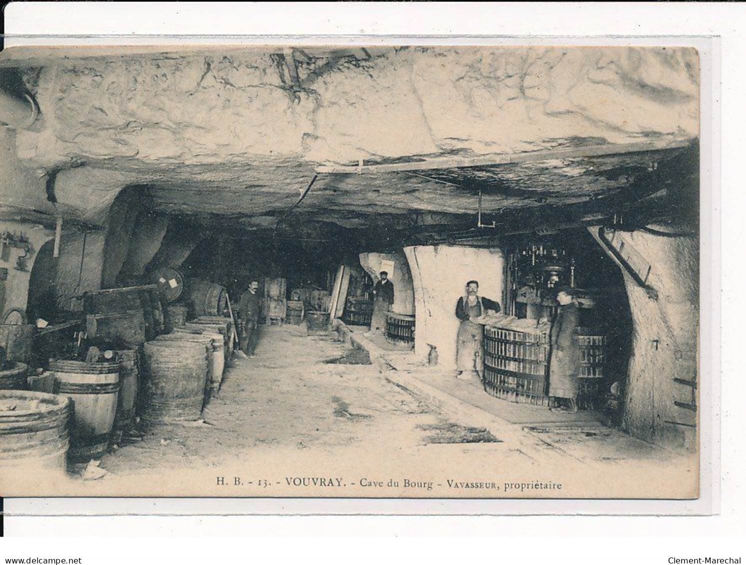 VOUVRAY : Cave Du Bourg, Vavasseur, Propriétaire - Très Bon état - Vouvray