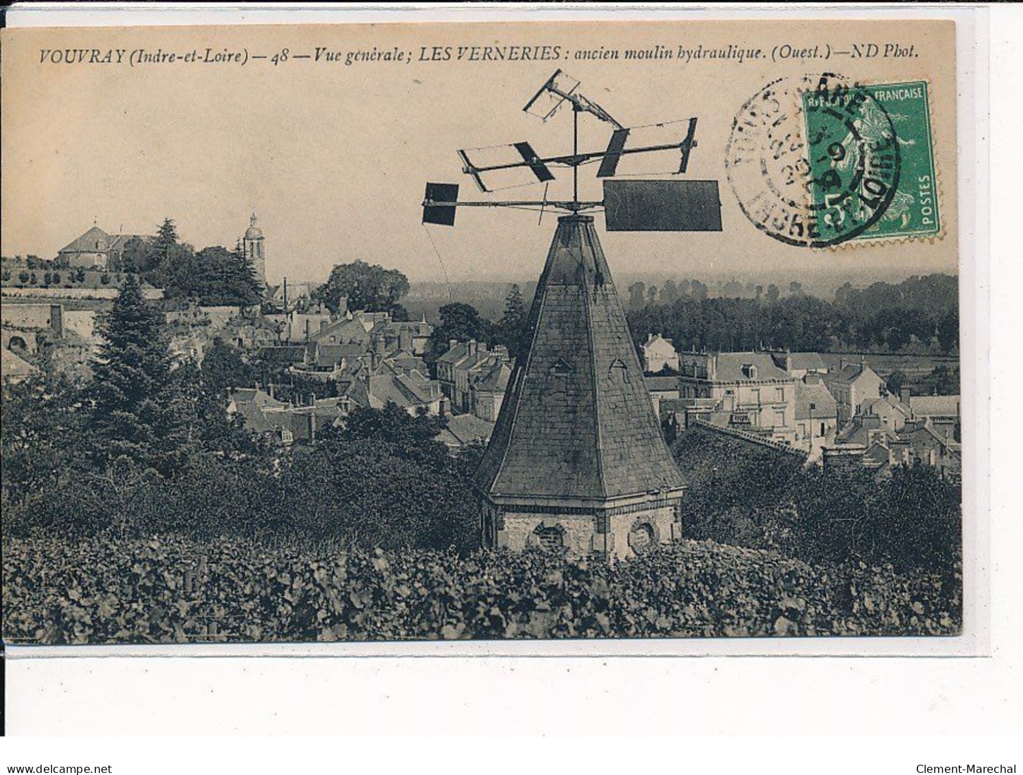 VOUVRAY : Vue Générale, Les Verneries, Ancien Moulin Hydraulique - Très Bon état - Vouvray