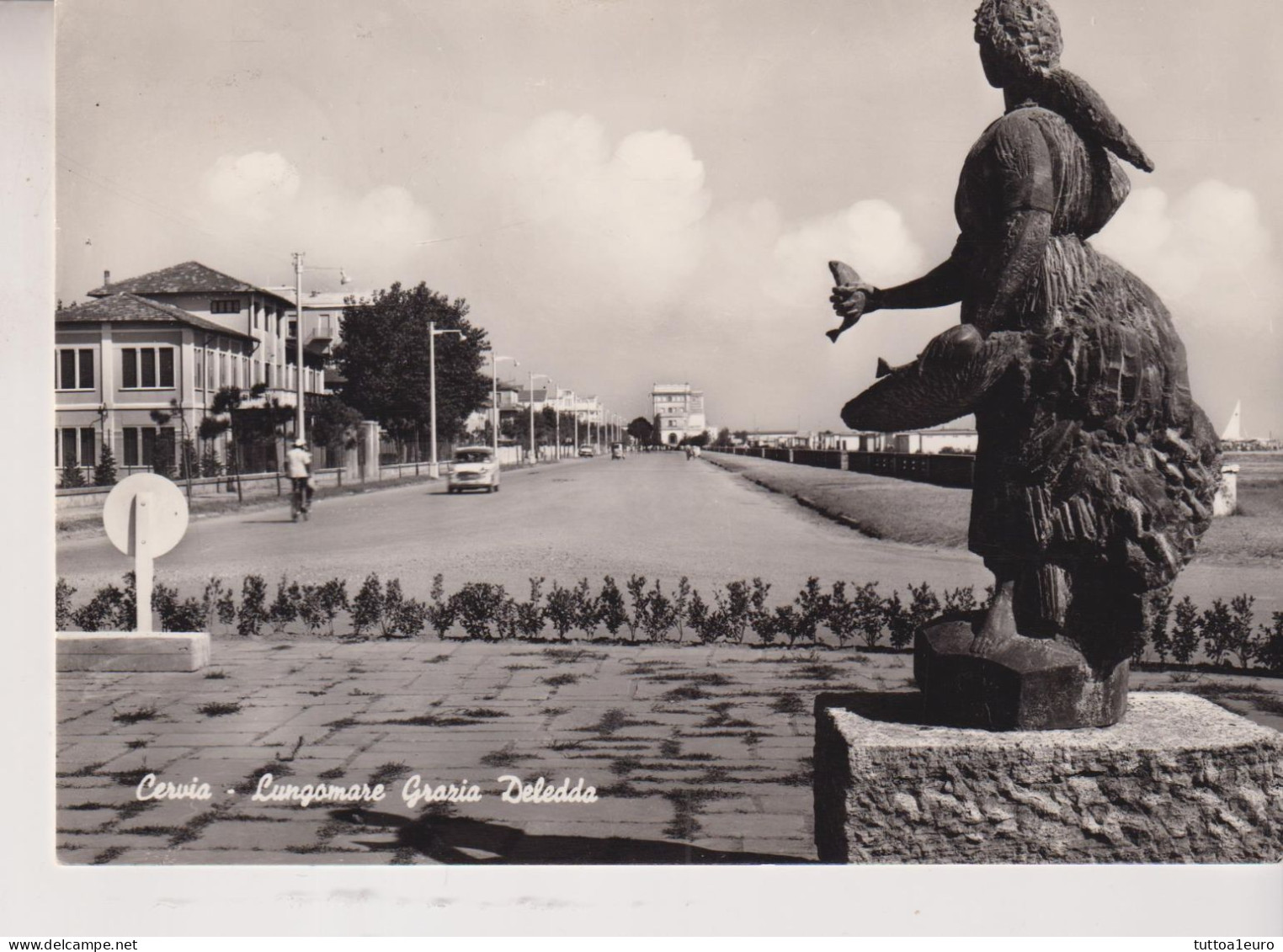 CERVIA  RAVENNA  LUNGOMARE GRAZIA  DELEDDA  VG  1959 - Ravenna