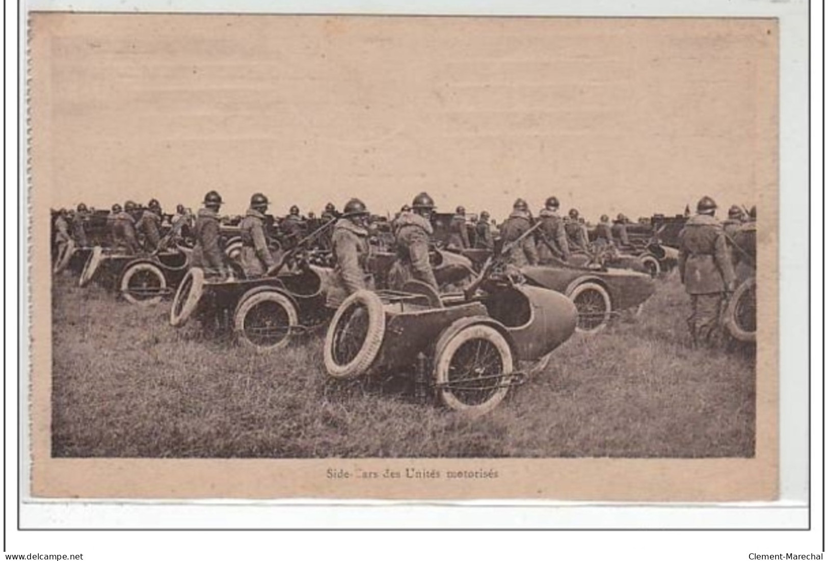 Side-cars Des Unités Motorisées - MILITAIRE - Très Bon état - Altri & Non Classificati