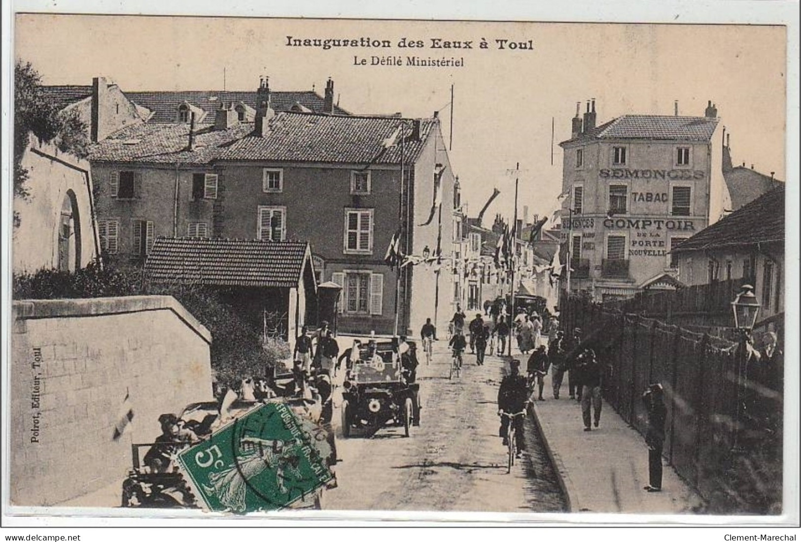 TOUL : Inauguration Des Eaux - Le Défilé Ministériel - Très Bon état - Toul