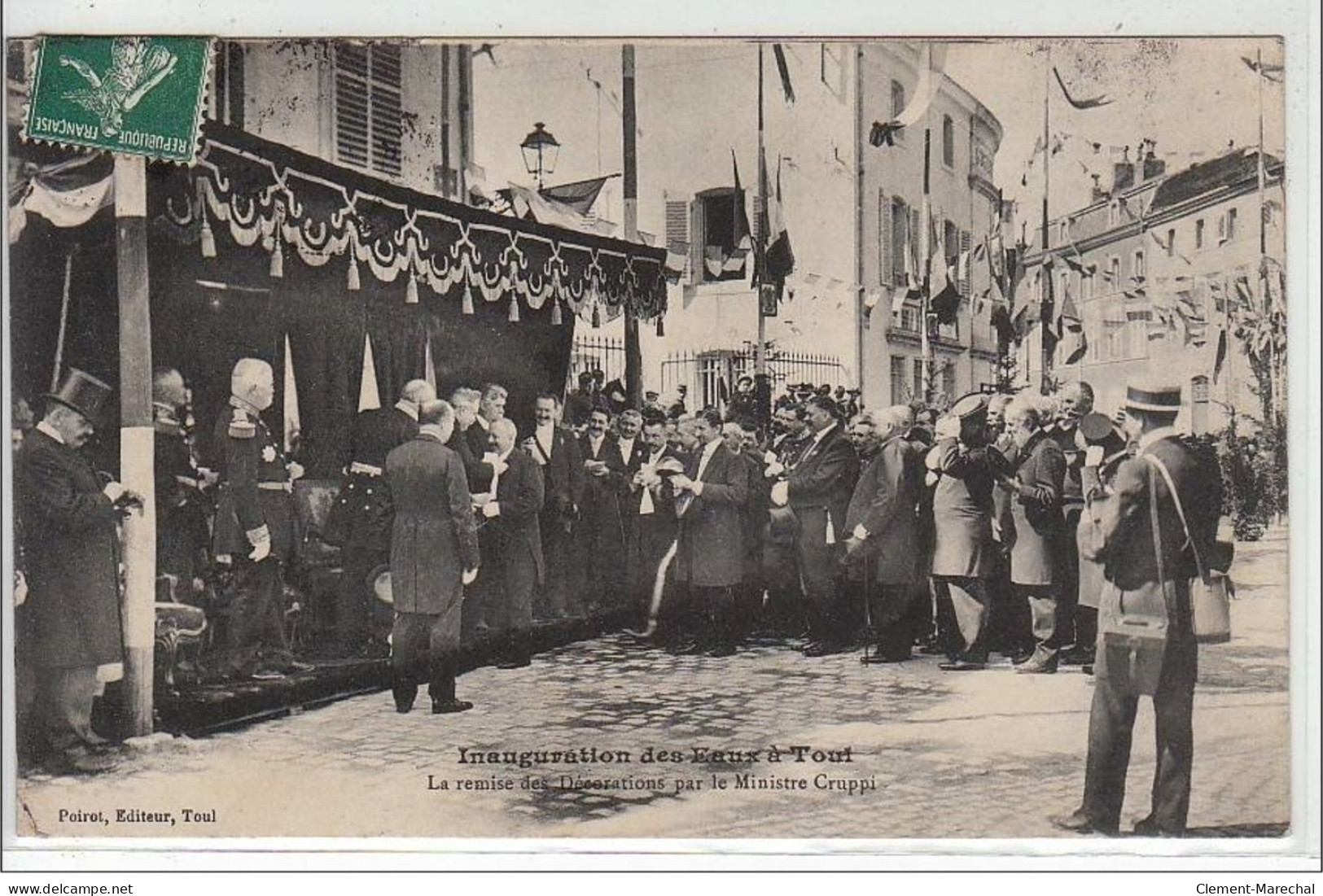 TOUL : Inauguration Des Eaux - La Remise Des Décorations Par Le Ministre Cruppi - Très Bon état - Toul