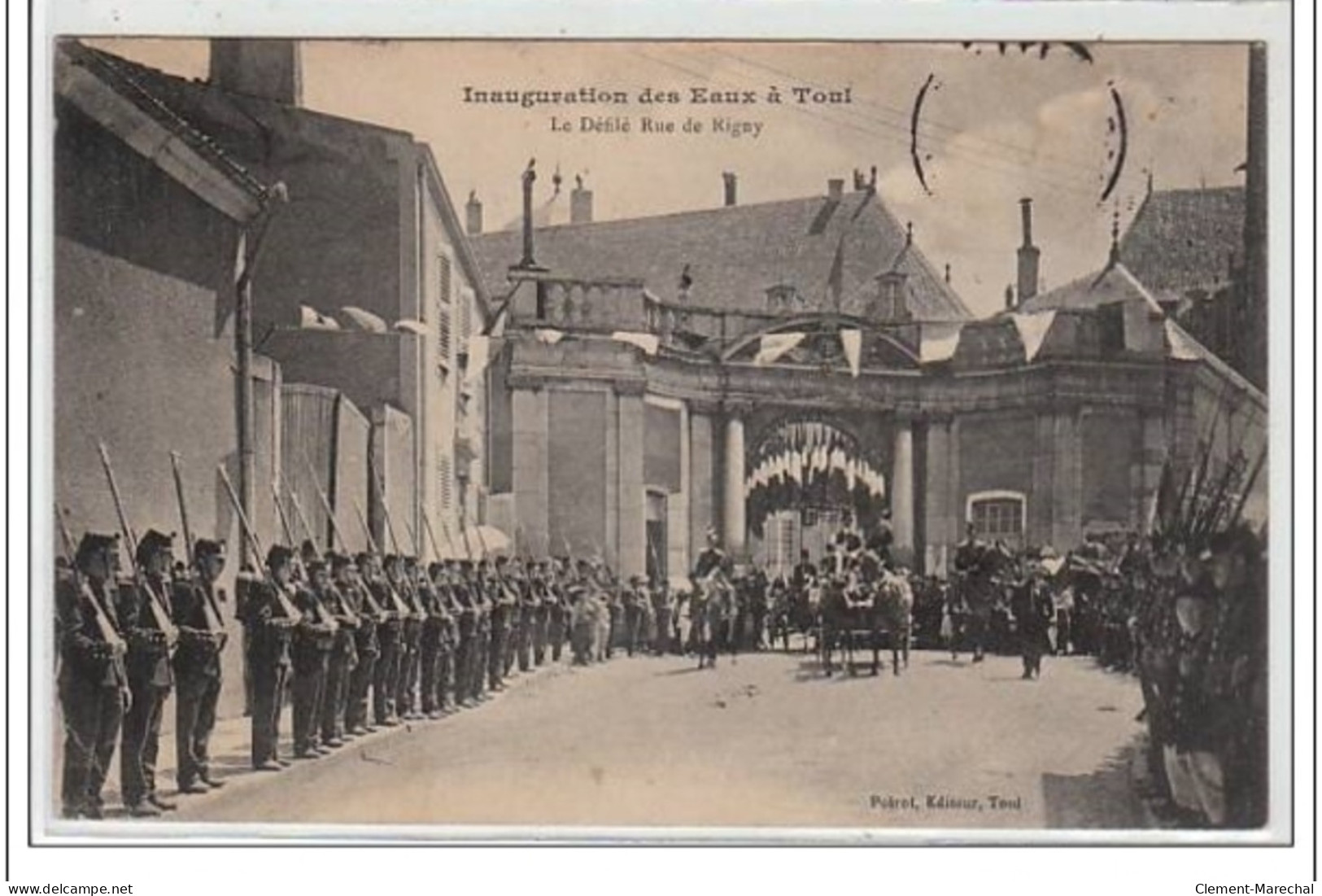 TOUL : Inauguration Des Eaux Le Défilé Rue De Rigny - état - Toul