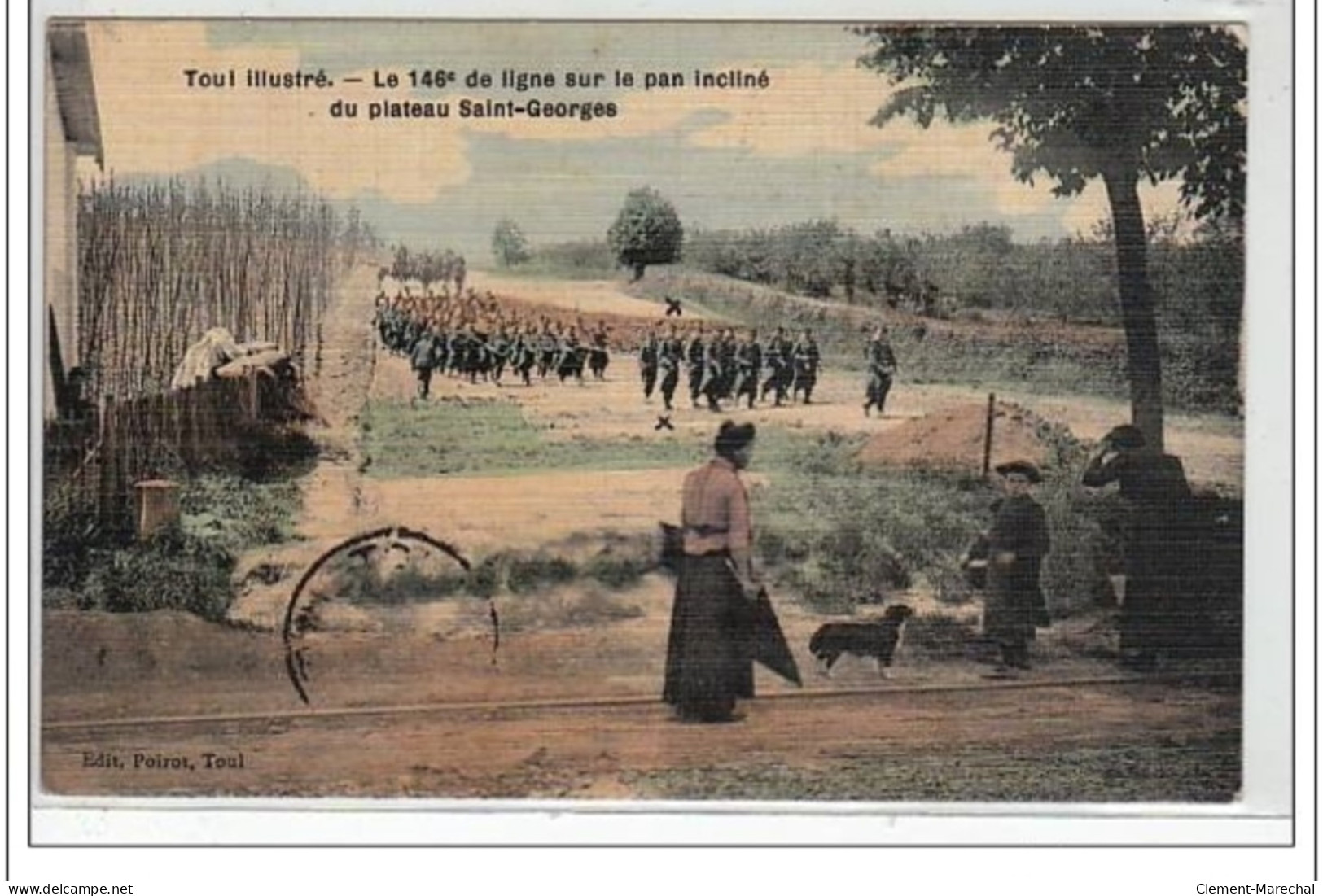 TOUL : Le 146ème De Ligne ( Militaires ) (édition Toillée) (militaire) - Bon état (timbre Décollé) - Toul