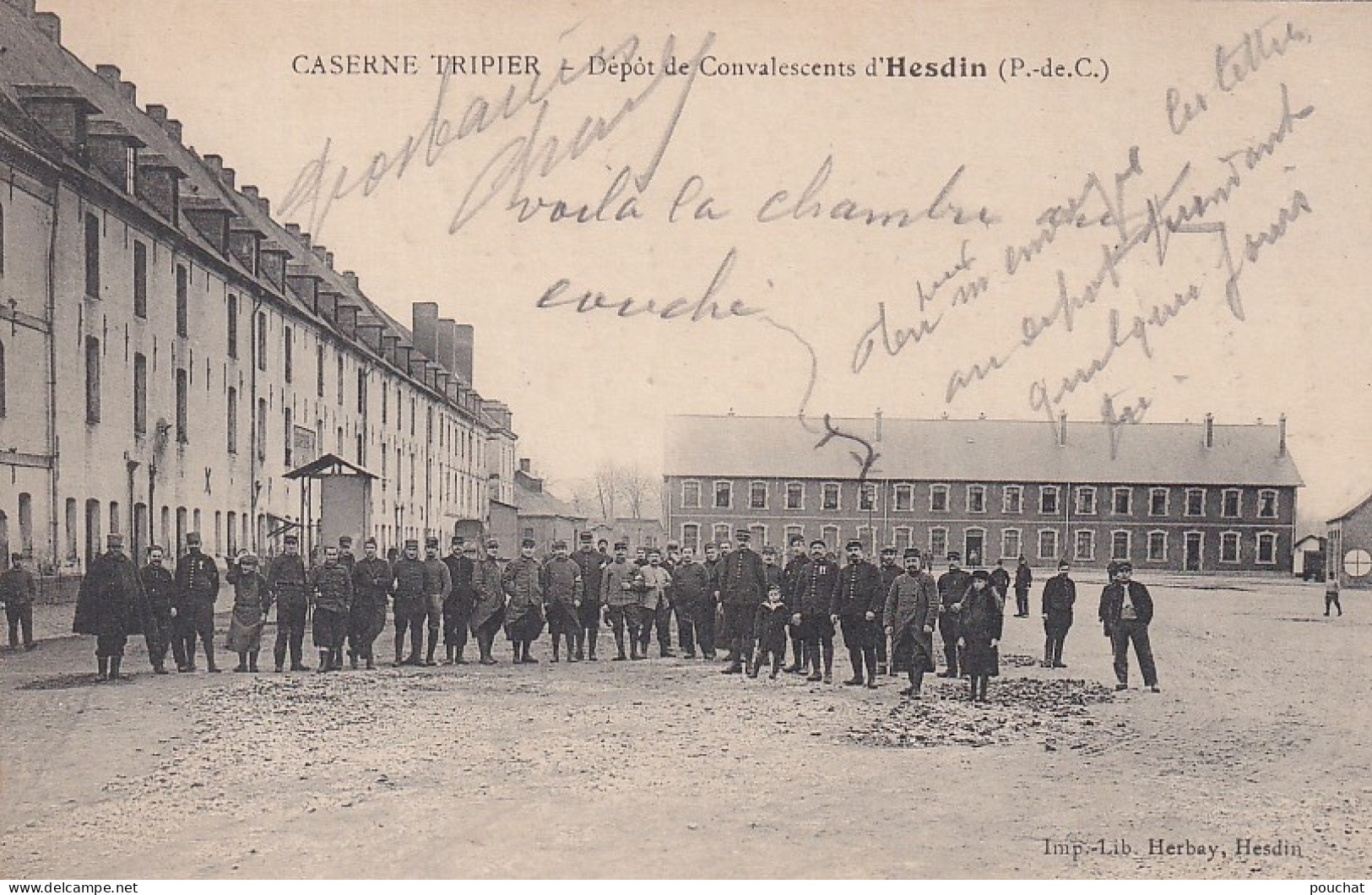 ZA Nw-(62) CASERNE TRIPIER - DEPOT DE CONVALESCENTS D'HESDIN - ANIMATION - Hesdin