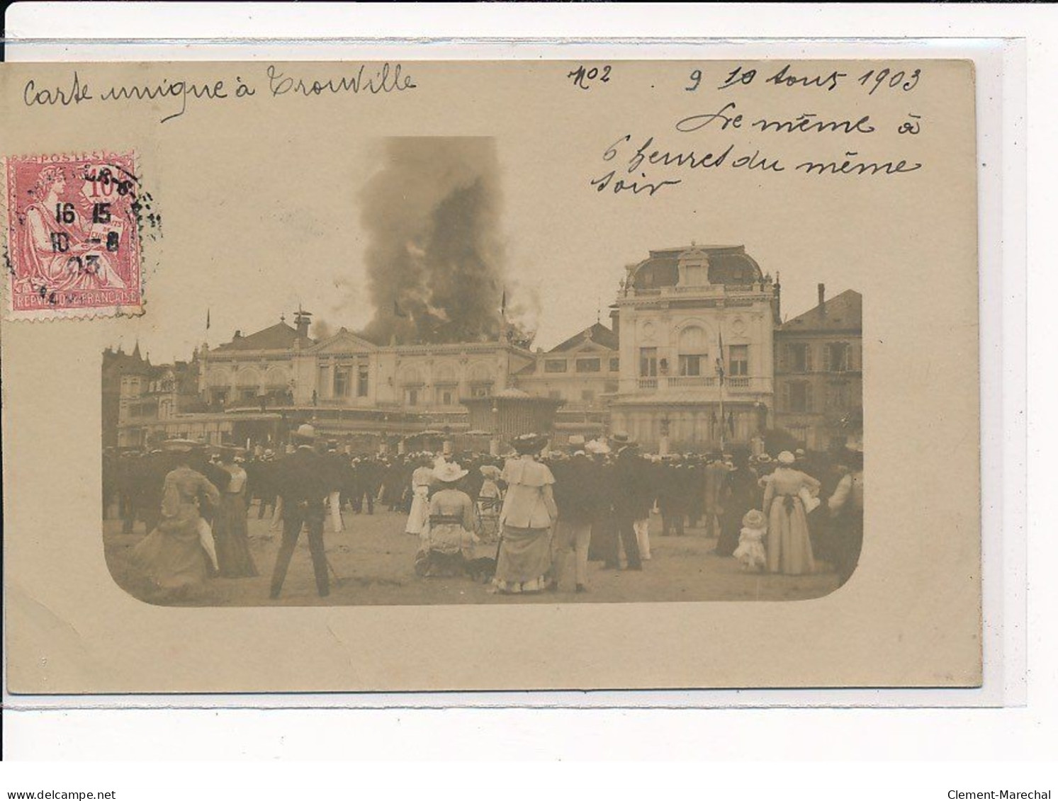 TROUVILLE : Incendie Du Casino De 1903 - Très Bon état - Trouville