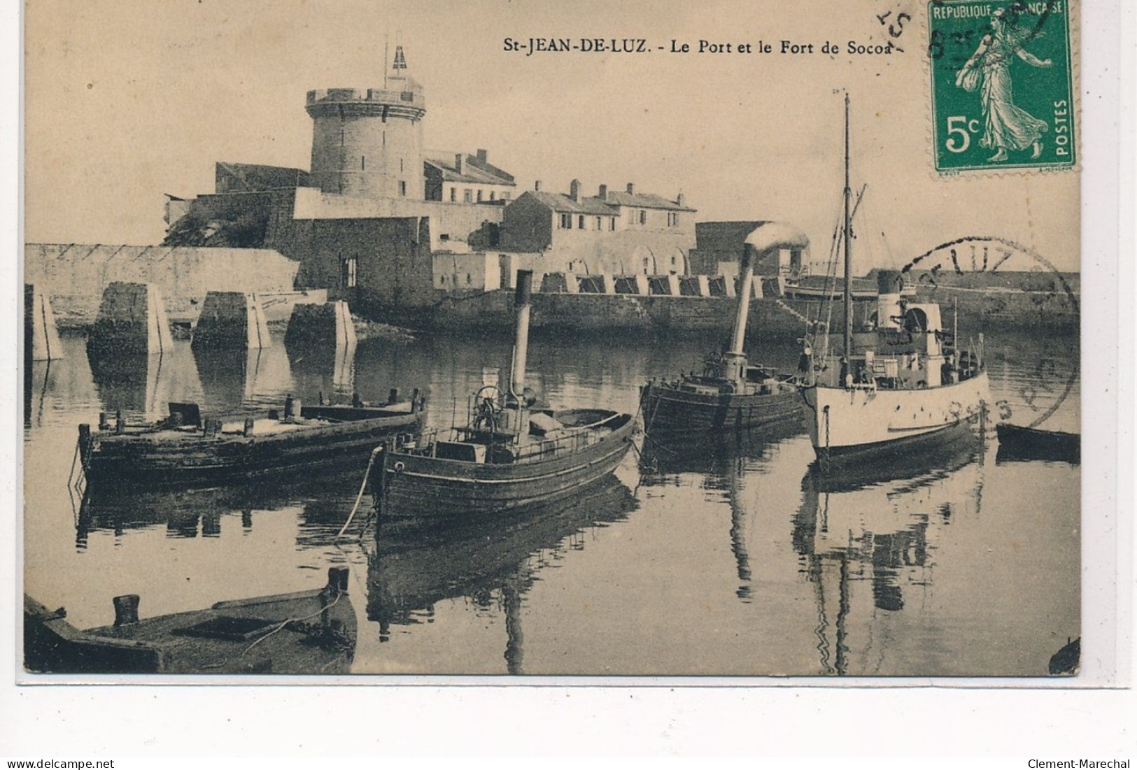 SAINT-JEAN De LUZ : Le Port Et Le Fort De Socoa - Tres Bon Etat - Saint Jean De Luz