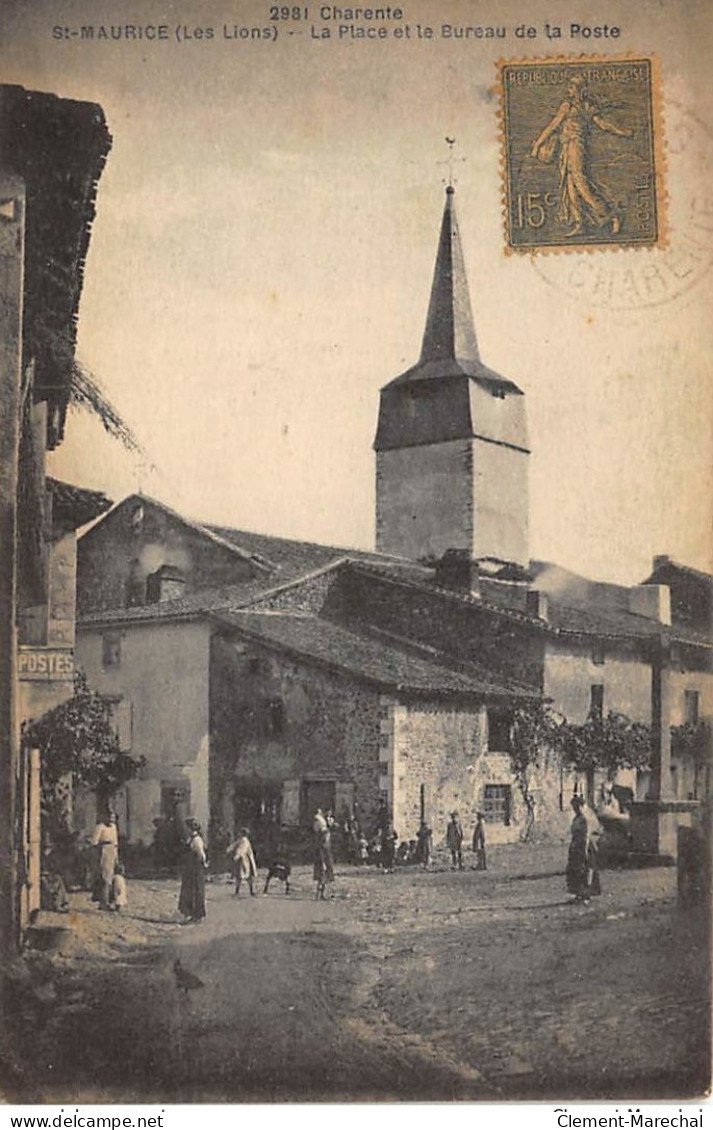 SAINT-MAURICE : La Place Et Le Bureau De La Poste - Etat - Sonstige & Ohne Zuordnung