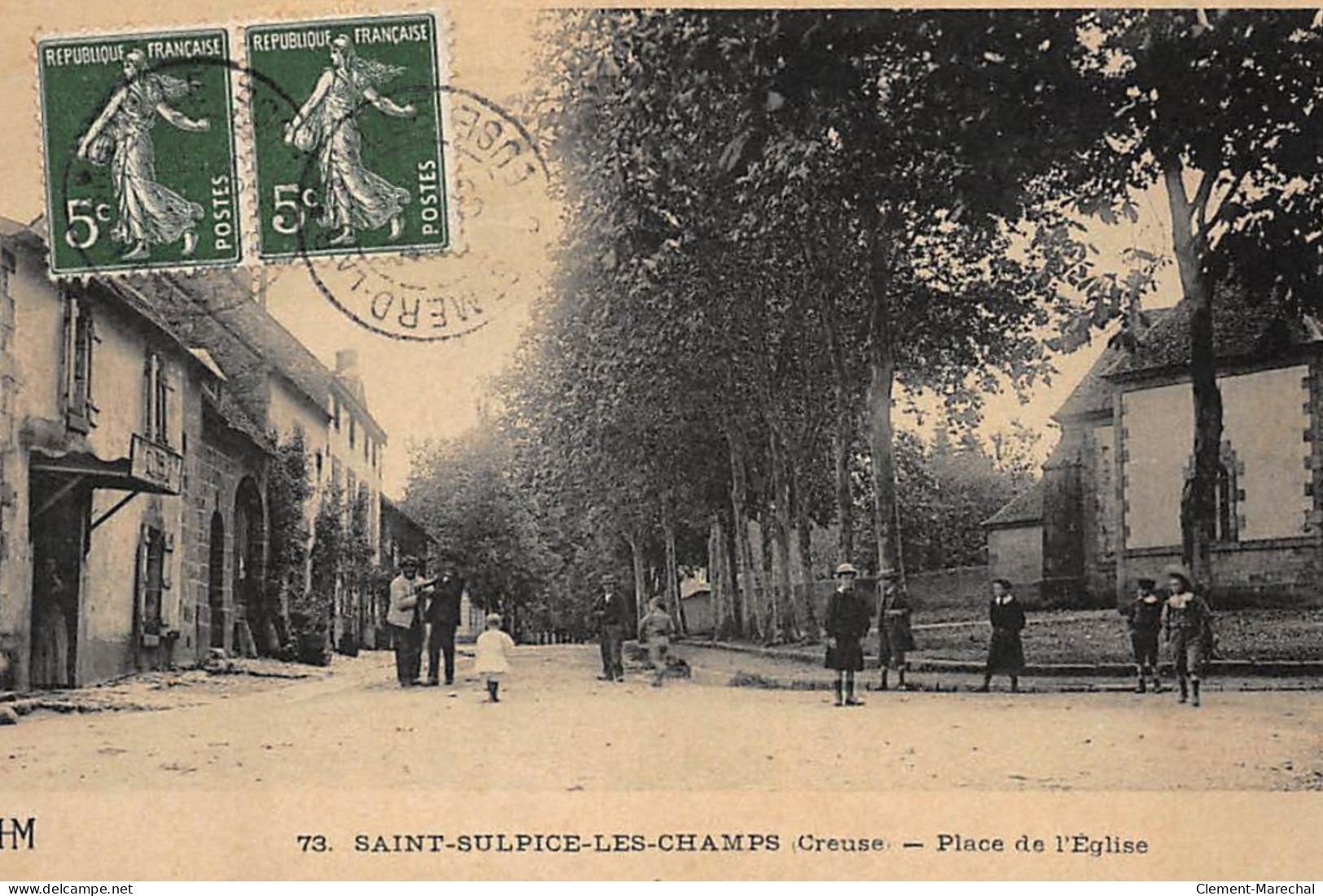 SAINT-SULPICE-les-CHAMPS : Place De L'eglise - Tres Bon Etat - Other & Unclassified