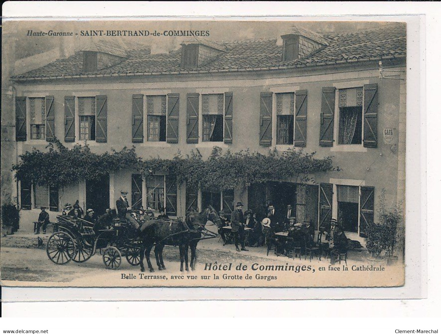 ST-BERTRAND De COMMINGES : Hôtel De Comminges, Belle Terrasse, Avec Vue Sur La Grotte De Gargas - état - Saint Bertrand De Comminges