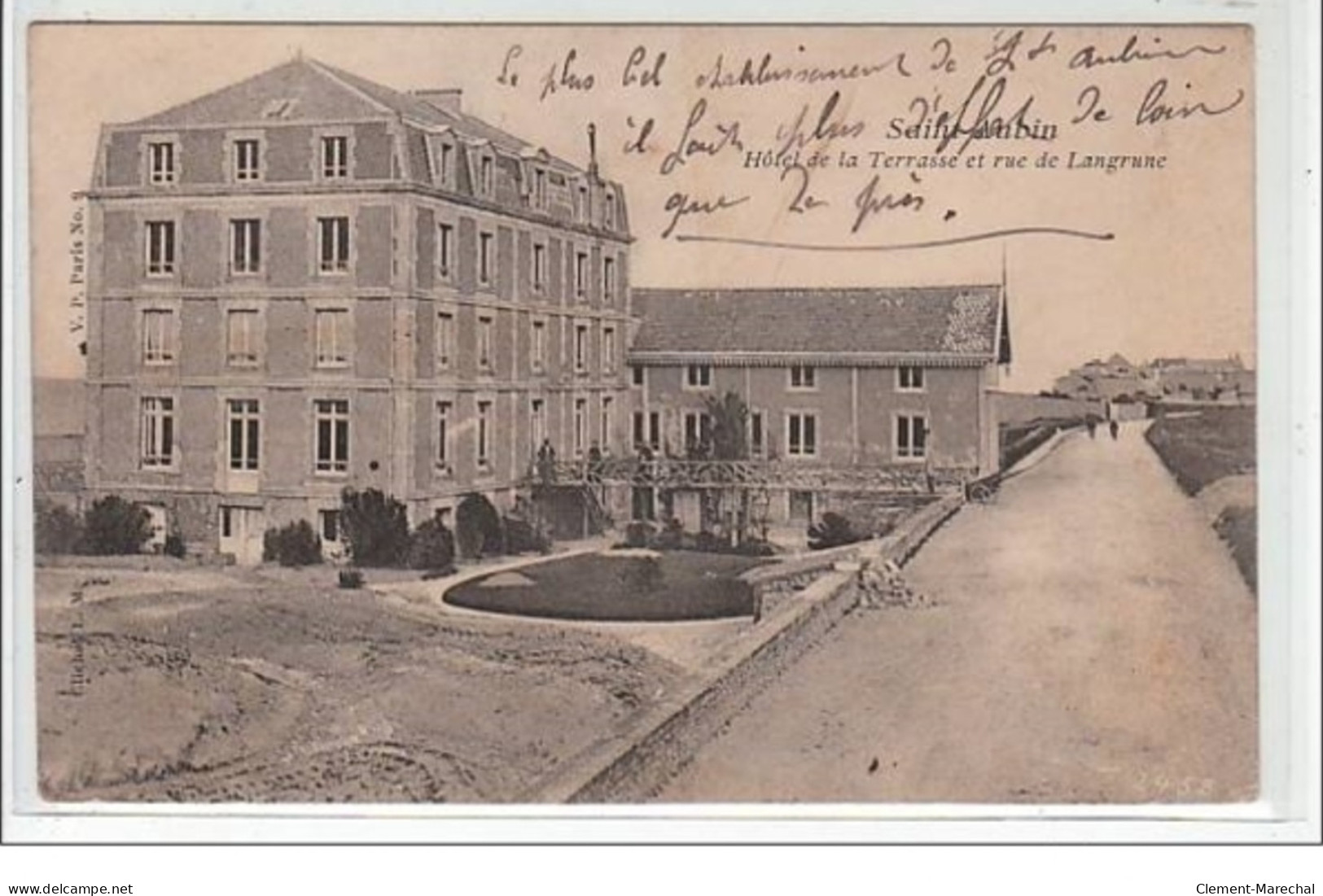 SAINT AUBIN :  Hôtel De La Terrasse Et Rue Langrune - Très Bon état - Saint Aubin