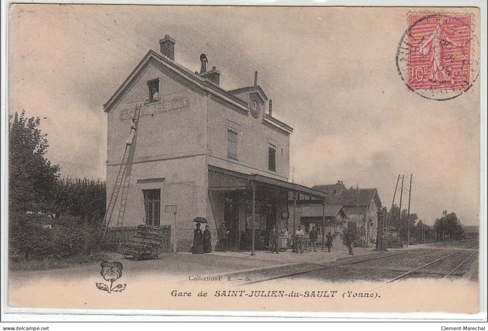 SAINT JULIEN DU SAULT : La Gare - Très Bon état - Saint Julien Du Sault