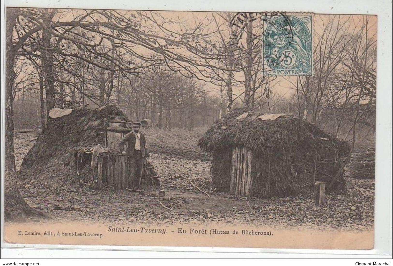 SAINT LEU TAVERNY : En Forêt (huttes De Bûcherons) - Très Bon état - Taverny