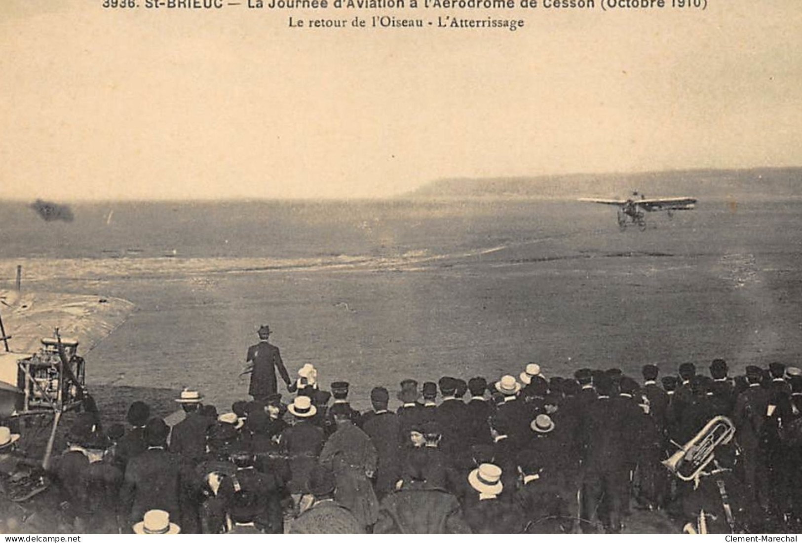 SAINT-BRIEUC : La Journée D'aviation à L'aérodrome De Cesson Octobre 1910 Le Retour De L'oiseau - Tres Bon Etat - Saint-Brieuc