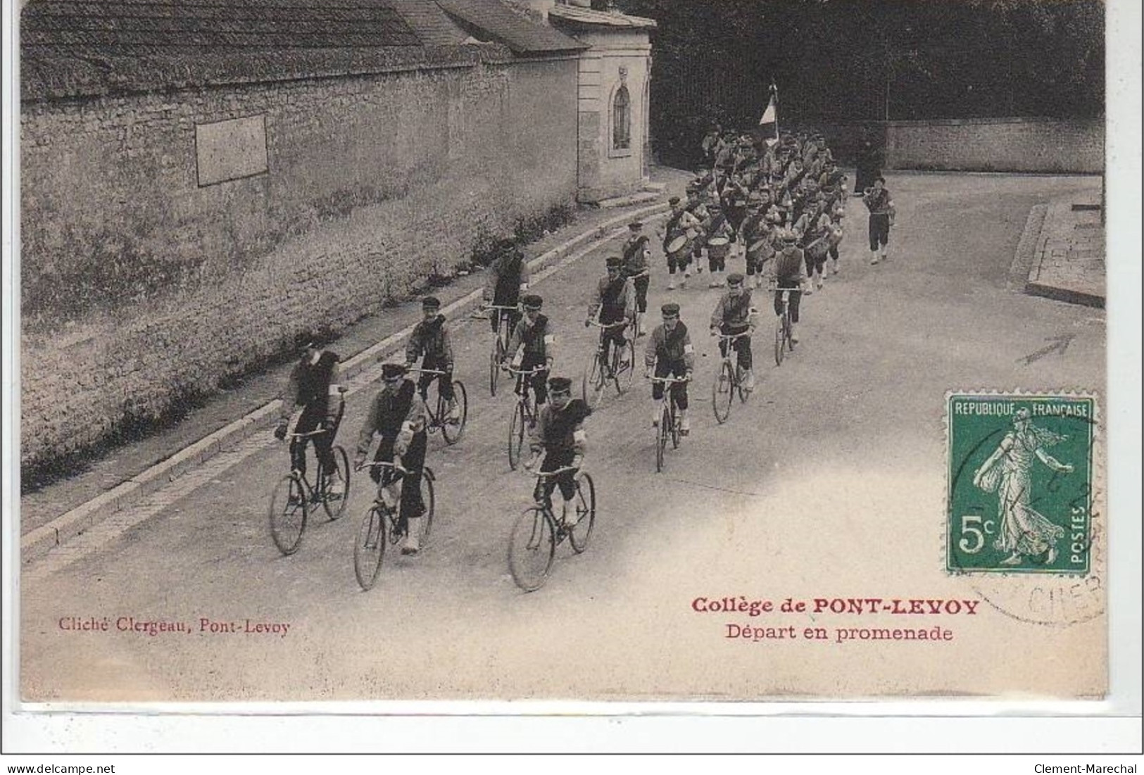 PONT LEVOY : Le Collège - Départ En Promenade - état - Sonstige & Ohne Zuordnung