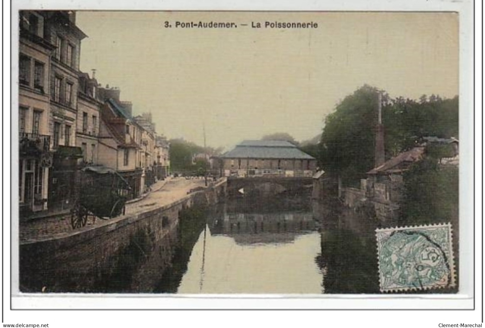 PONT-AUDEMER - CARTE TOILEE - Très Bon état - Pont Audemer