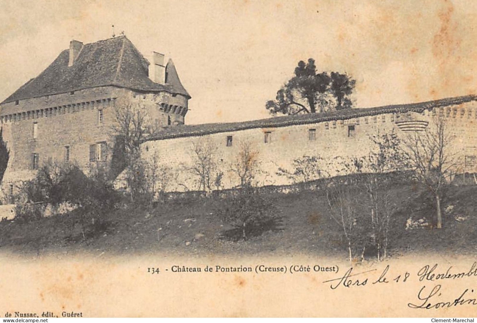 PONTARION : Chateau Coté Ouest - Tres Bon Etat - Pontarion