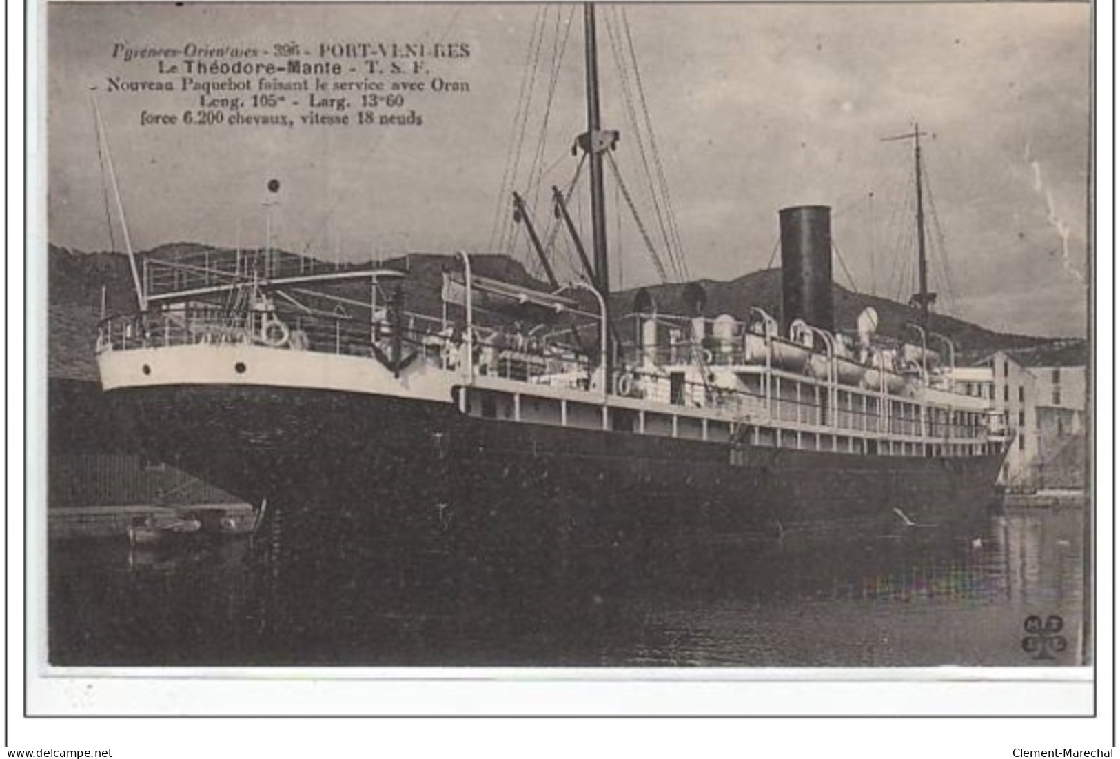 PORT VENDRES : La Théodore MANTE  - Très Bon état - Port Vendres