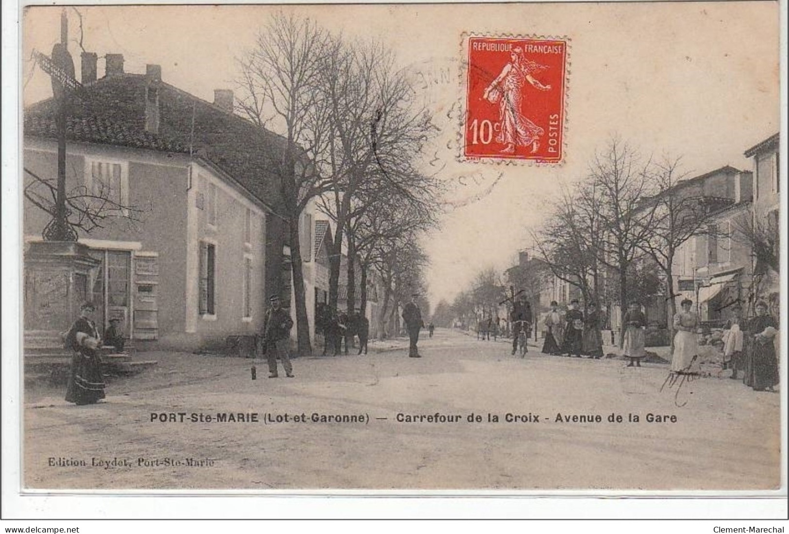 PORT-SAINTE-MARIE : Carrefour De La Croix - Avenue De La Gare - Très Bon état - Villeneuve Sur Lot