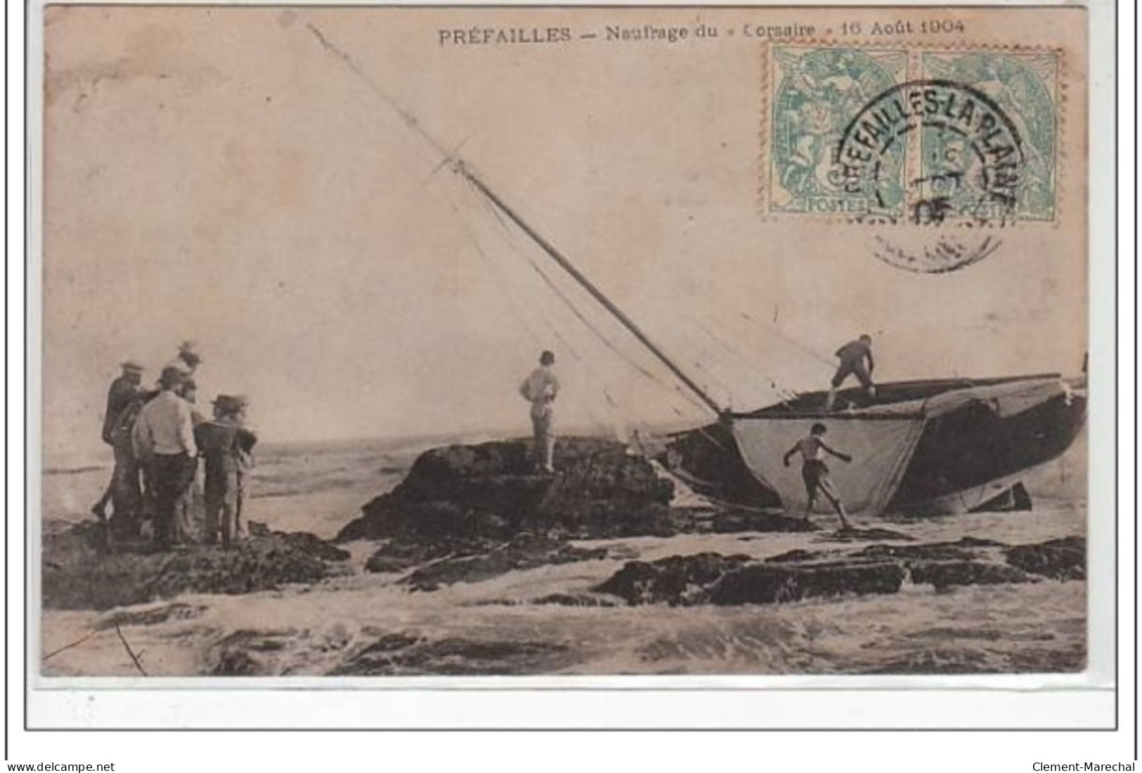 PREFAILLES : Naufrage Du Corsaire En 1904 - Très Bon état - Autres & Non Classés