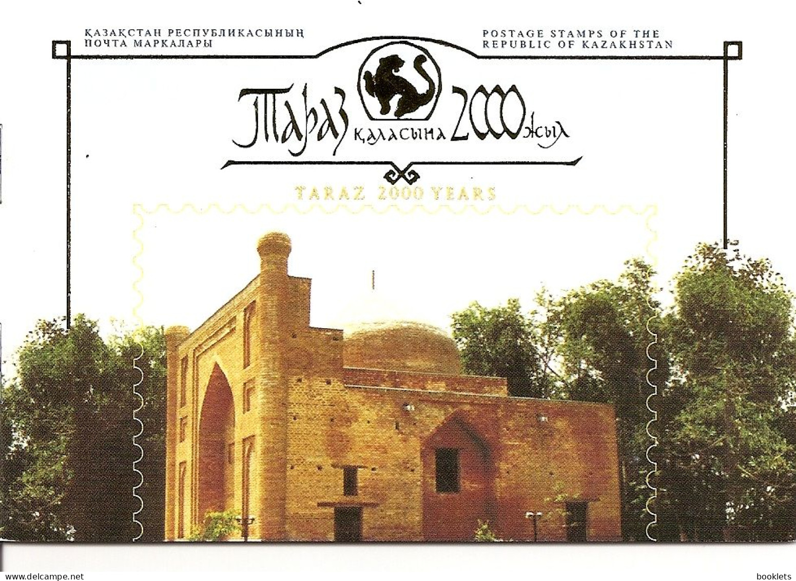 KAZAKHSTAN, 2000, Booklet 5, Taraz 2000 Years, Prestigebooklet - Kazachstan