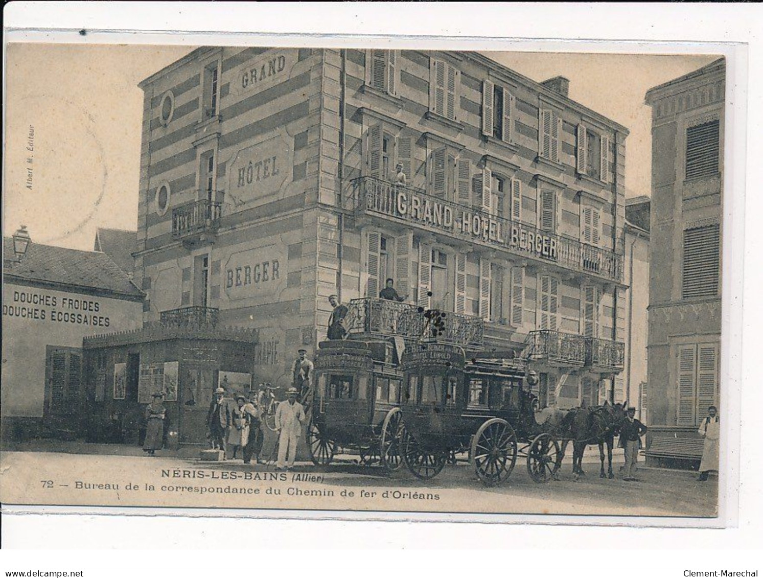 NERIS-LES-BAINS : Bureau De La Correspondance Du Chemin De Fer D'Orléans - Très Bon état - Neris Les Bains