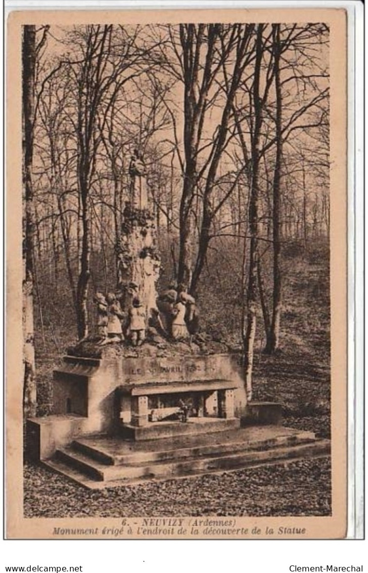 NEUVIZY : Monument érigé à L'endroit De La Découverte De La Statue - Très Bon état - Sonstige & Ohne Zuordnung