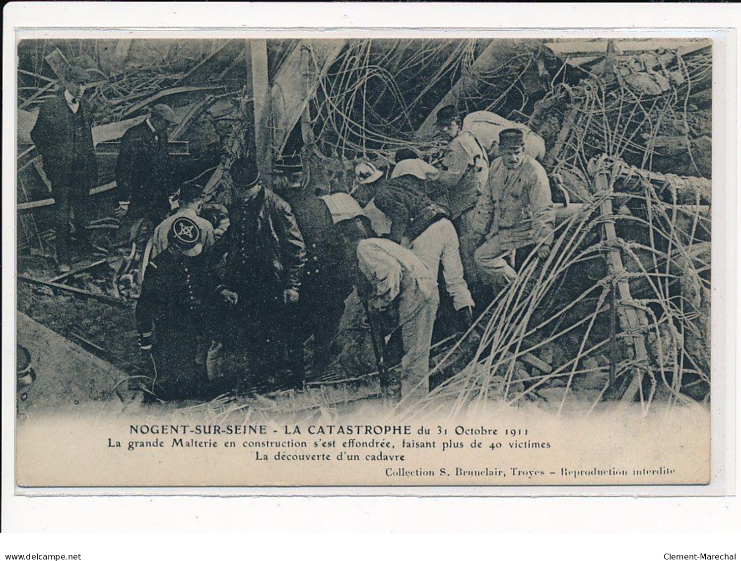 NOGENT-sur-SEINE : La Catastrophe De 1911, La Grande Malterie En Construction S'est Effondrée - Très Bon état - Nogent-sur-Seine