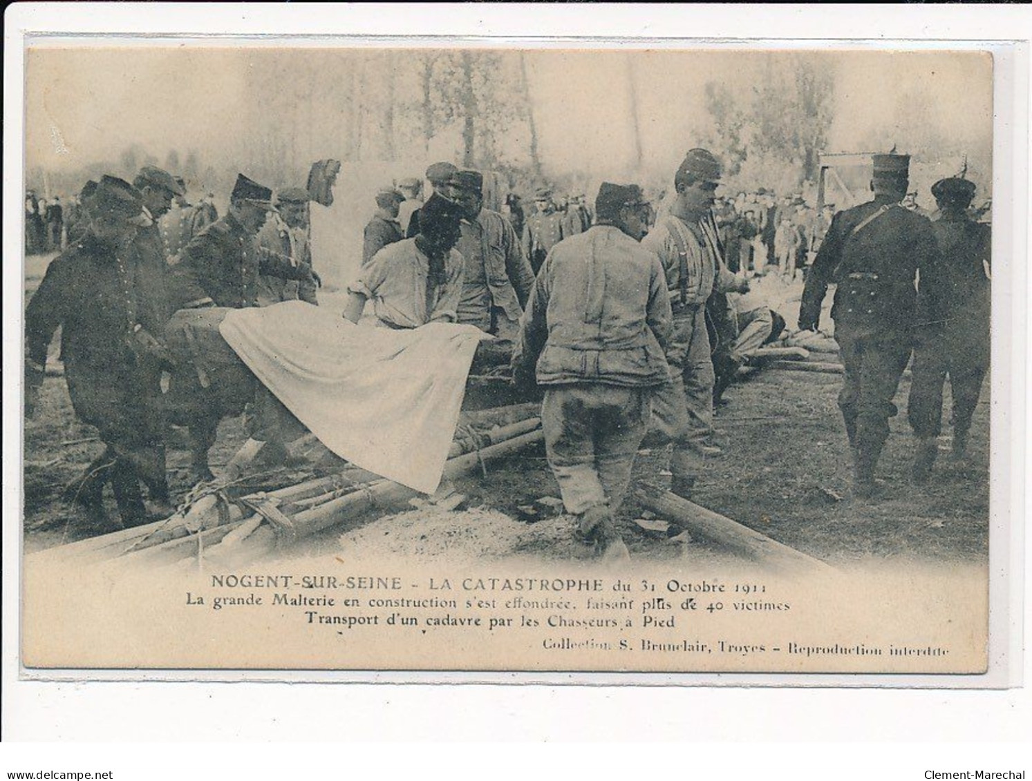 NOGENT-sur-SEINE : La Catastrophe De 1911, La Grande Malterie En Construction S'est Effondrée - Très Bon état - Nogent-sur-Seine