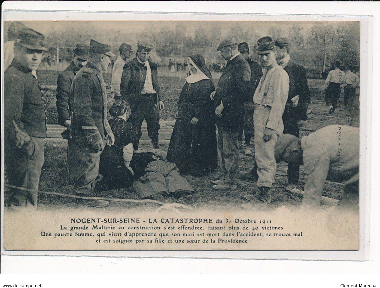 NOGENT-sur-SEINE : La Catastrophe De 1911, La Grande Malterie En Construction S'est éffondrée - Très Bon état - Nogent-sur-Seine