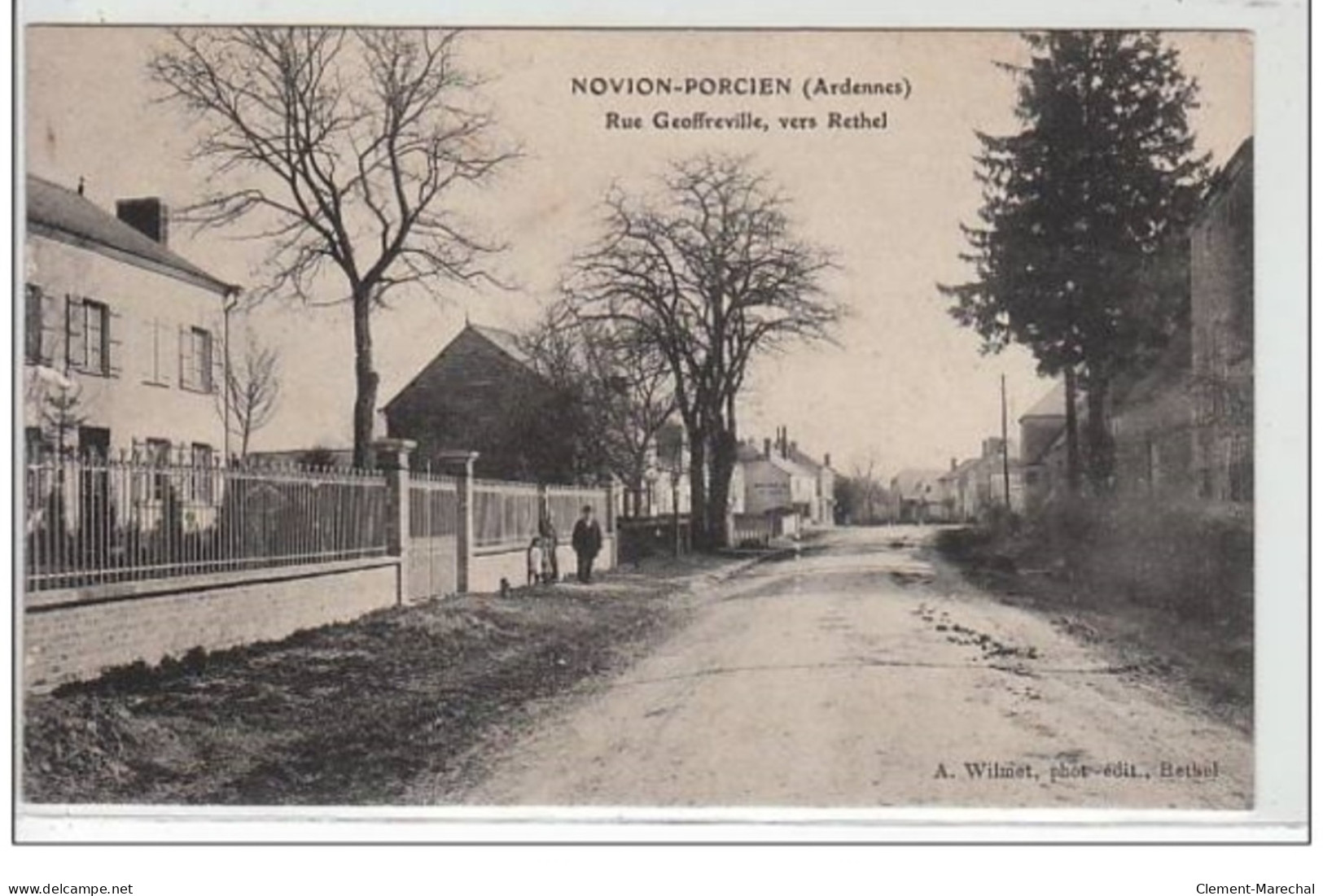 NOVION PORCIEN : Rue Geoffreville, Vers Rethel - Très Bon état - Sonstige & Ohne Zuordnung