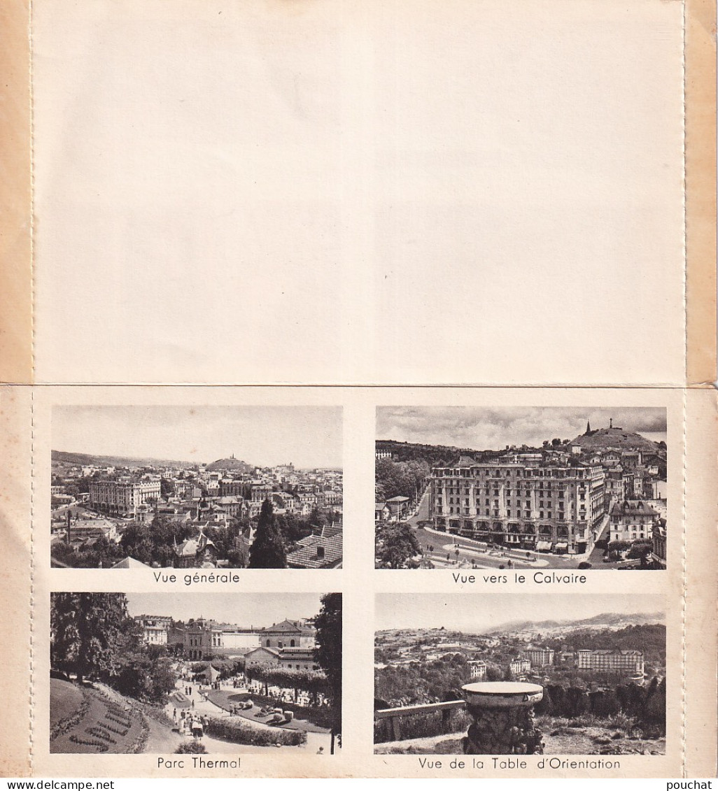 Z+ Nw-(63) CHATELGUYON - CARTE LETTRE 3 VOLETS 13 VUES : PLACE BROSSON , THERMES , CASINO, CHATEAU DE TOURNOEL ,CHAZERON - Châtel-Guyon