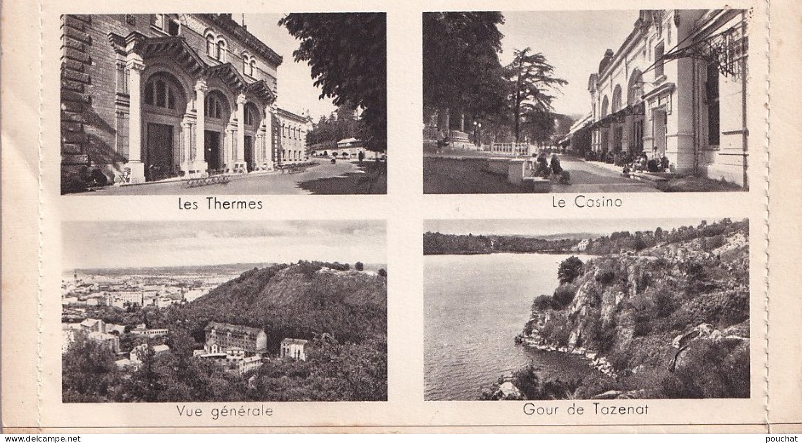 Z+ Nw-(63) CHATELGUYON - CARTE LETTRE 3 VOLETS 13 VUES : PLACE BROSSON , THERMES , CASINO, CHATEAU DE TOURNOEL ,CHAZERON - Châtel-Guyon