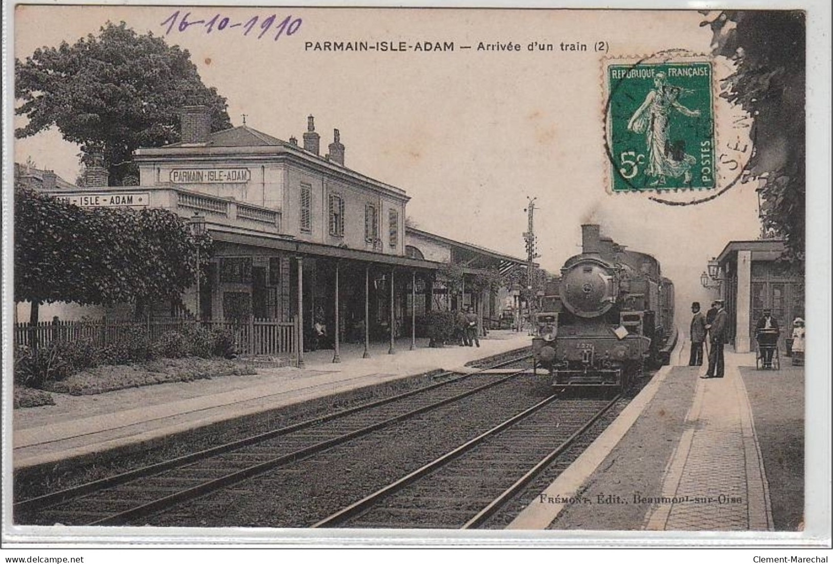 PARMAIN-ISLE-ADAM : Arrivée D'un Train - Très Bon état - Parmain