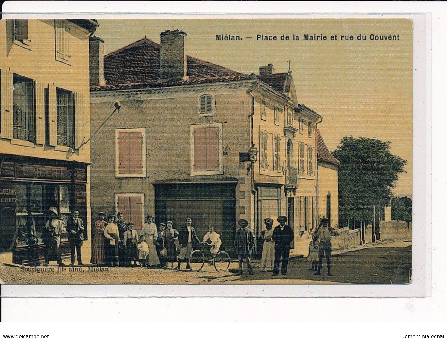 MIELAN : Place De La Mairie Et Rue Du Couvent - Très Bon état - Other & Unclassified