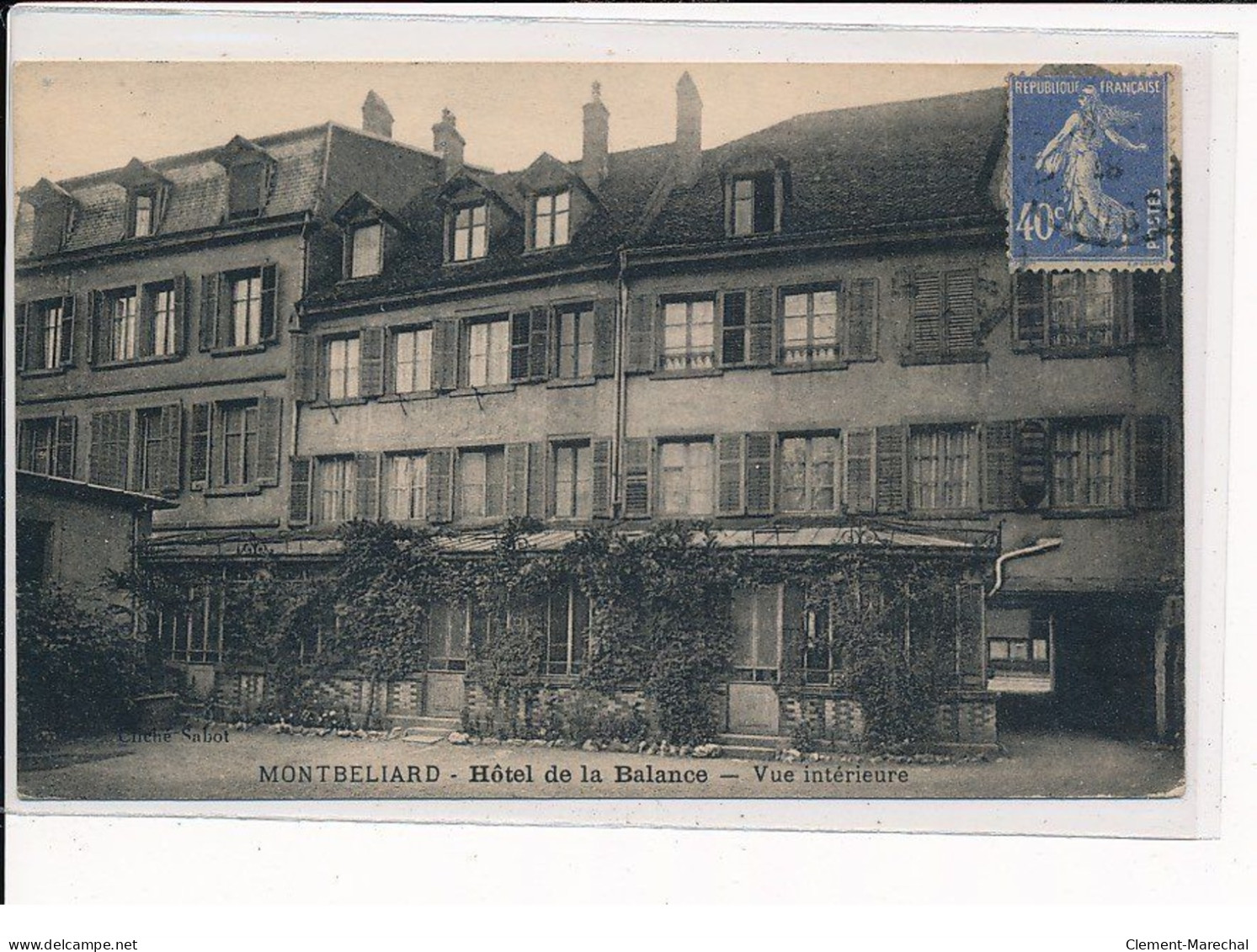 MONTBELIARD : Hôtel De La Balance, Vue Intérieure - Très Bon état - Montbéliard