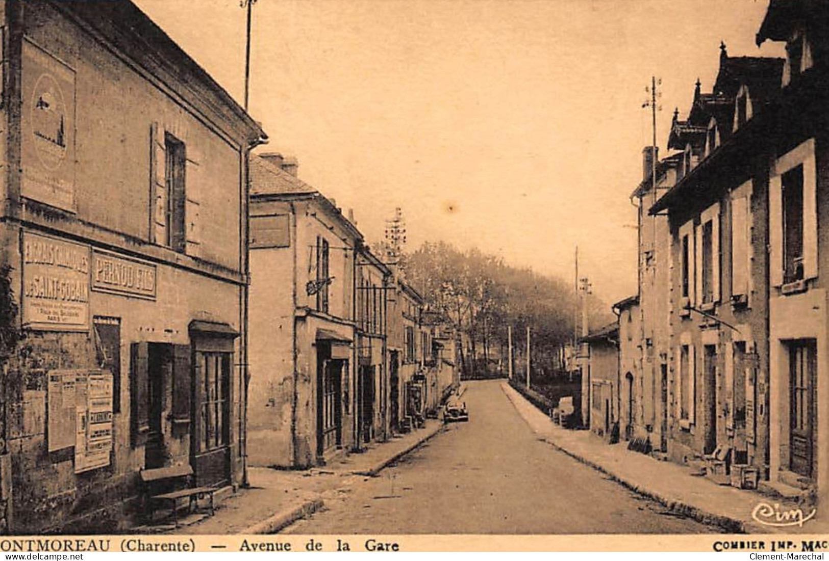 MONTMOREAU : Avenue De La Gare - Tres Bon Etat - Sonstige & Ohne Zuordnung