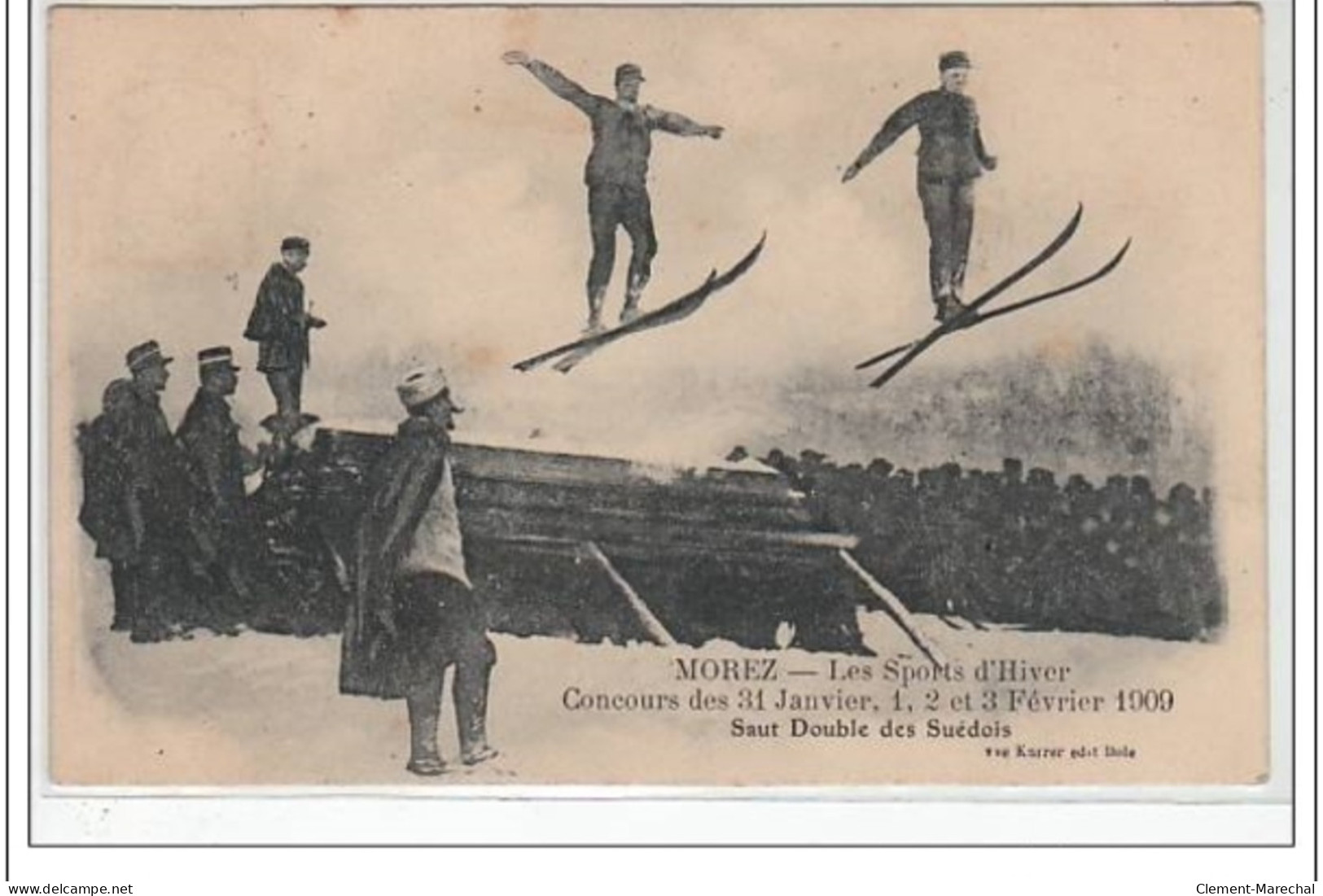 MOREZ - Concours De Skis 1909  - Très Bon état - Morez