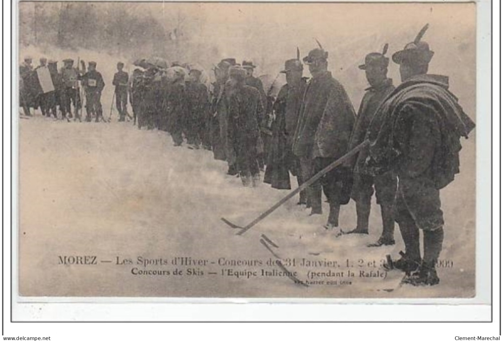 MOREZ - Concours De Skis 1909  - Très Bon état - Morez