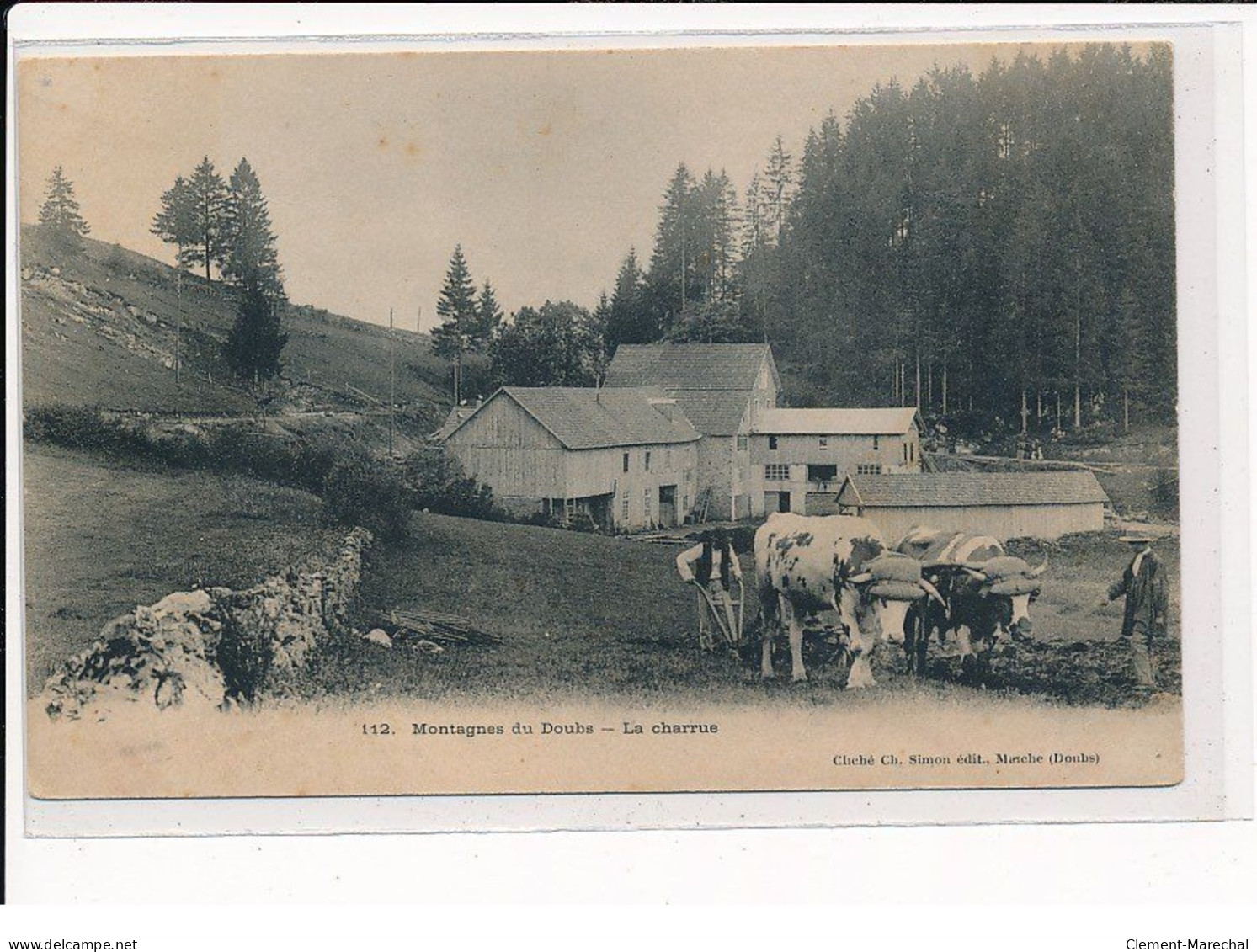 Montagnes Du Doubs, La Charrue - Très Bon état - Otros & Sin Clasificación