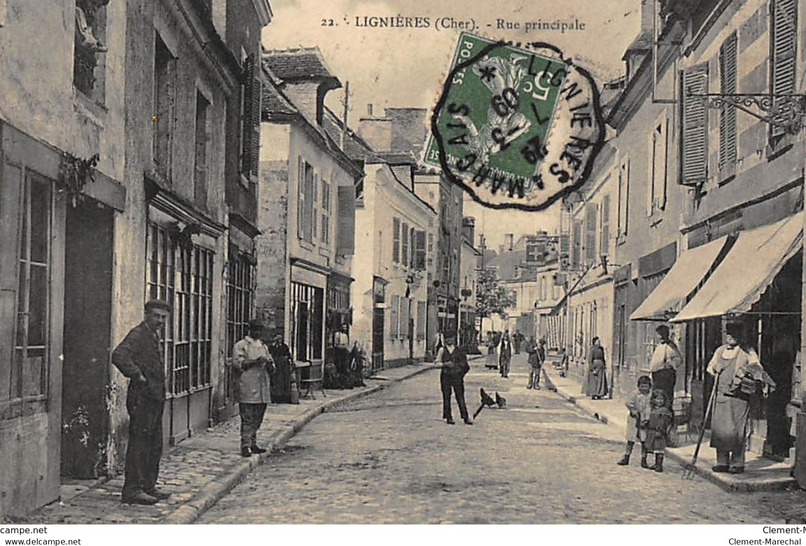 LIGNIERES : Rue Principale - Tres Bon Etat - Sonstige & Ohne Zuordnung